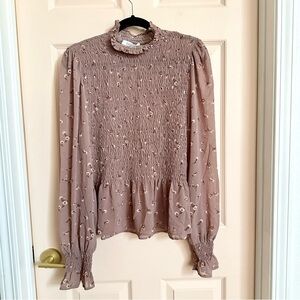 Pink floral sweet rain top